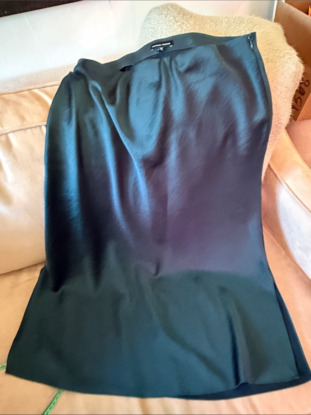 Universal Standard Teal Satin Maxi Skirt